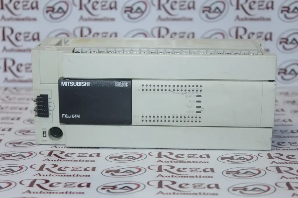 MITSUBISHI FX3U-64MT/ES AC BASE UNIT PLC 