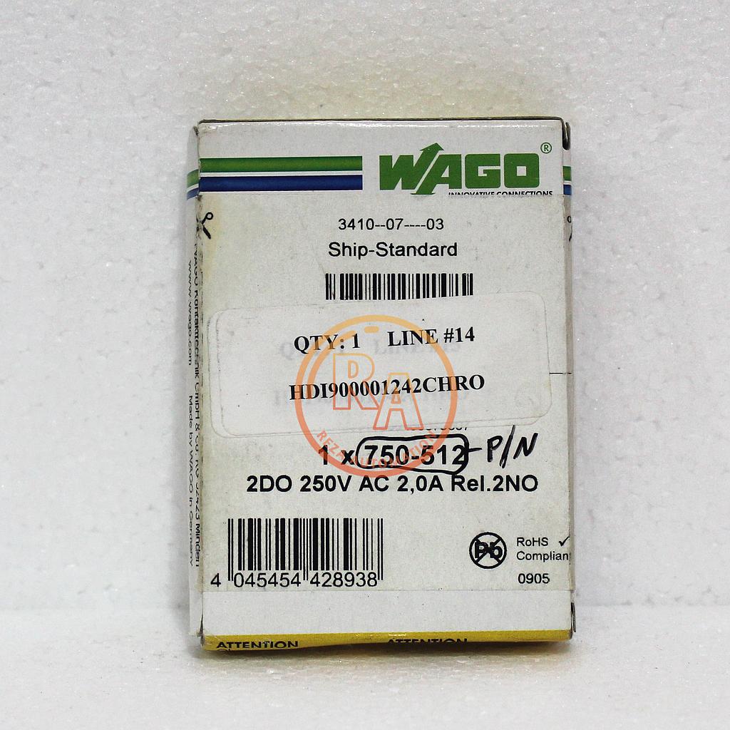 WAGO 750-512 Relay Output Module 2DO