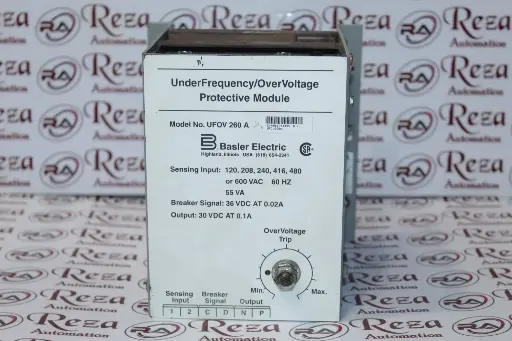 BASLER ELECTRIC UFOV 260A OVERVOLTAGE PROTECTIVE MODULE      