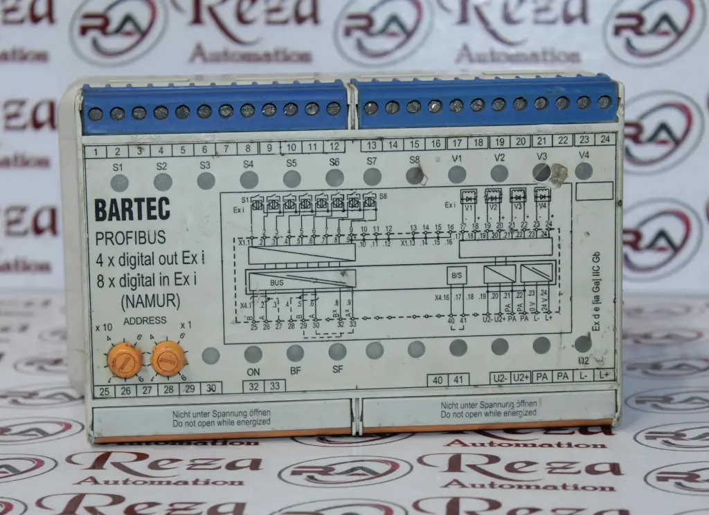 BARTEC 07-7331-2305/1000 PROFIBUS INTERFACE MODULE 8 DIGITAL INPUTS, 4 DIGITAL OUTPUTS